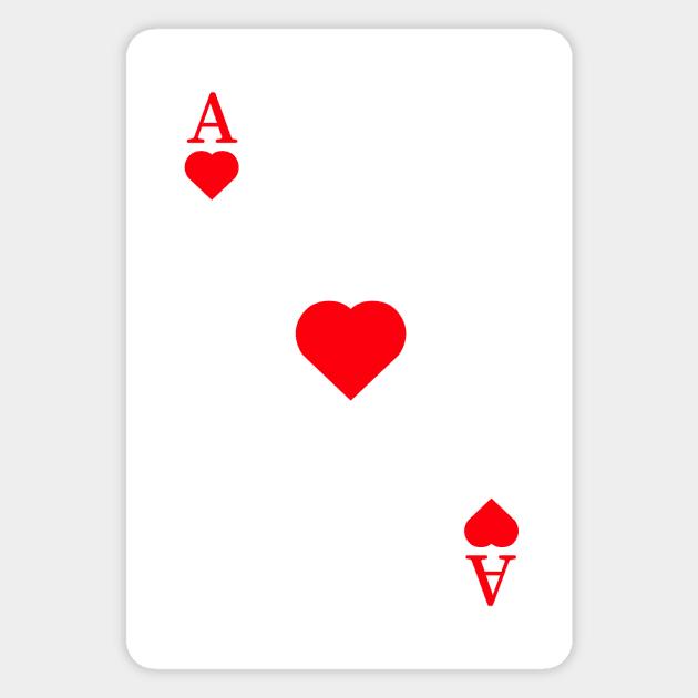 Ace of hearts. Magnet by OUSTKHAOS